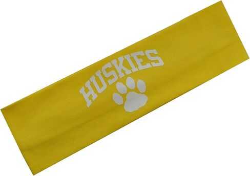 Funny Girl Designs Huskies Team Mascot School Pride Cotton Stretch Headband in Saudi Arabia