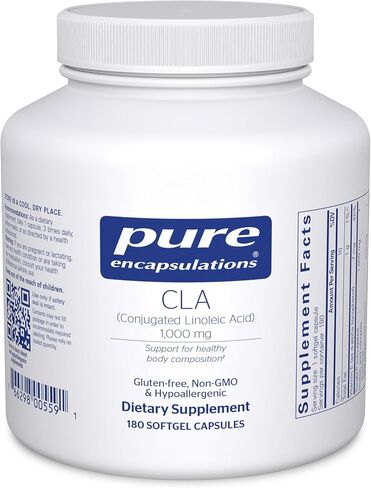 Pure Encapsulations CLA (Conjugated Linoleic Acid) 1,000 mg | Promotes Healthy Body Composition with Exercise* | 60 Softgel Capsules in Saudi Arabia