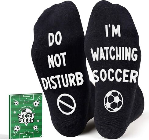 Silly Soccer Socks for Kids - Crazy Socks for Boys - Funny Christmas Gifts, Stocking Stuffers for Teen Boys 8-12 in Saudi Arabia