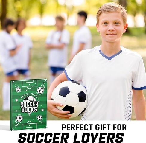 Silly Soccer Socks for Kids - Crazy Socks for Boys - Funny Christmas Gifts, Stocking Stuffers for Teen Boys 8-12 in Saudi Arabia