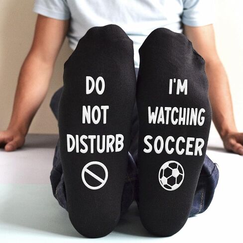 Silly Soccer Socks for Kids - Crazy Socks for Boys - Funny Christmas Gifts, Stocking Stuffers for Teen Boys 8-12 in Saudi Arabia