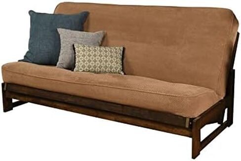 Kodiak Furniture Full-Size Futon Cover in Marmont Mocha Brown Fabric in Saudi Arabia