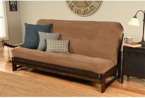 Kodiak Furniture Full-Size Futon Cover in Marmont Mocha Brown Fabric in Saudi Arabia