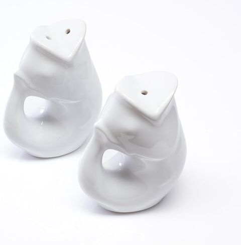 مجموعة هدايا كومبو من Gurgle Pot Fish Pitcher Combo، إبريق كبير سعة 42 أونصة، هزازات ملح وفلفل متطابقة مع مناشف المطبخ. إبريق مزخرف "يقرقر" عند الصب (مناشف مخططة باللون الأحمر) in Kuwait
