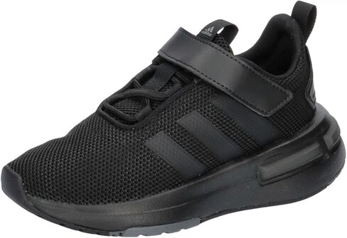 adidas Racer TR23 Elastic Lace Sneaker, Team Royal Blue/White/Utility Yellow, 12.5 US Unisex Little Kid in Saudi Arabia