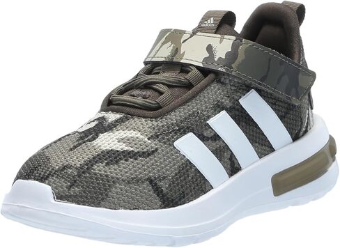 adidas Racer TR23 Elastic Lace Sneaker, Team Royal Blue/White/Utility Yellow, 12.5 US Unisex Little Kid in Saudi Arabia