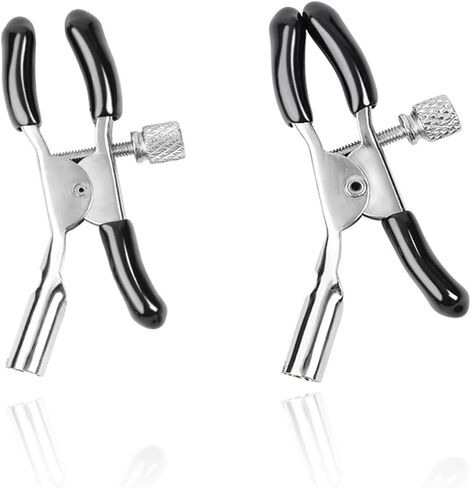 Non-Piercing Nipple Clips for Adult Play ， Nipple Clamps Sensory Toys Woman Adjustable Pressure Metal Body Jewelry Non Piercing (Pair) in Kuwait