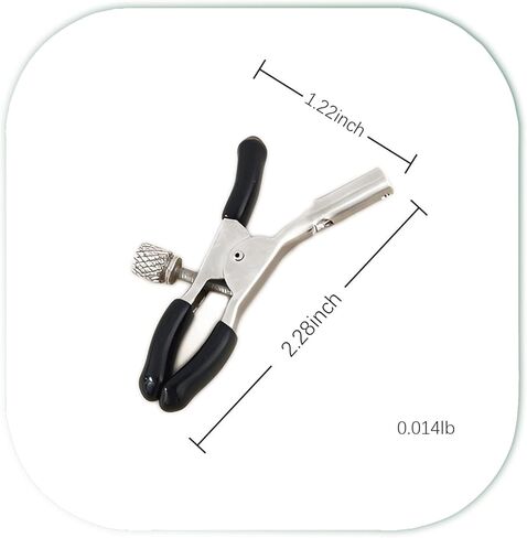 Non-Piercing Nipple Clips for Adult Play ， Nipple Clamps Sensory Toys Woman Adjustable Pressure Metal Body Jewelry Non Piercing (Pair) in Kuwait