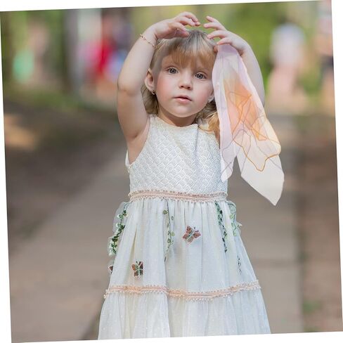 VICASKY 12 قطعة من أوشحة الرقص ذات الألوان المتدرجة أوشحة شعوذة ناعمة لأداء مرحلة الدعائم للأولاد حزمة هدايا لون عشوائي in Kuwait