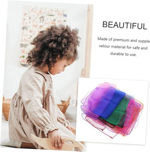 BESPORTBLE 12PCS Gradient Color Dance Scarves for Juggling Scarves Soft Skin Friendly Gauze Stage Performance Props Gift Random Color in Saudi Arabia