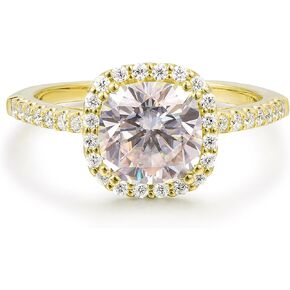 Halo 2.5 Carat Cushion Cut Moissanite Engagement Ring in 14K Gold in Kuwait