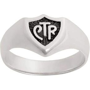 J68a Size 8-12 Large Zinc Alloy Ring Mormon One Moment In Time LDS CTR in Saudi Arabia