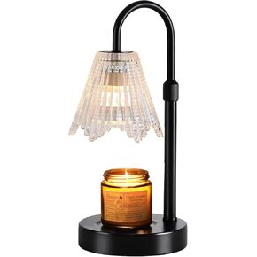 مصباح تسخين الشموع القديم - سخان شمع للعلاج العطري بمؤقت ذكي للتعتيم، مصباح إذابة الشمع آمن وموفر للطاقة، مناسب لمختلف الشموع المعلبة، هدية تزيين المنزل الدافئة in Kuwait