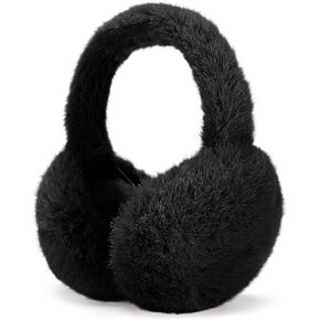 Ibeauti Winter Ear Muffs Faux Fur, Women Girls Ear Wamers Foldable Fluffy Earmuffs for Outdoor Ski Cold Days in Kuwait