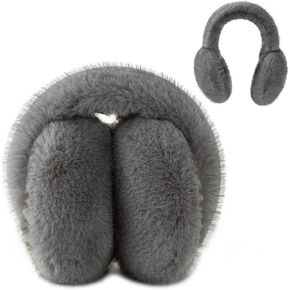 أغطية أذن نسائية للشتاء من F Flammi، أغطية أذن قابلة للطي من الفرو الصناعي للطقس البارد، أغطية أذن للرياضات الخارجية والتزلج in Kuwait