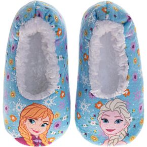 Josmo Slipper Socks for Girls - Plush Soft Cozy SlipOn Sock Slippers with Grip - Stitch Minnie Disney Princesses (Sizes: 5-10 Toddlers / 11-13 Little Kid / 1-5 Big Kids) in Kuwait