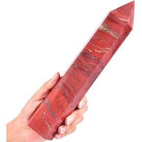 Large Amethyst Crystal Tower Natural Healing Crystal Point Wand Obelisk 6 Faceted Reiki Chakra Meditation Therapy Home Decor Gift 2.6-3 LBS in Kuwait