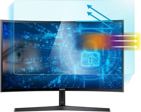 MUBUY-GOL Anti Blue Light Anti Glare Monitor Screen Protector Design for 34 Inch 21:9 Aspect Ratio Monitor Screen, Anti Fingerprint Reduces Digital Eye Strain Help You Sleep Better(798 x 334mm)… in Saudi Arabia