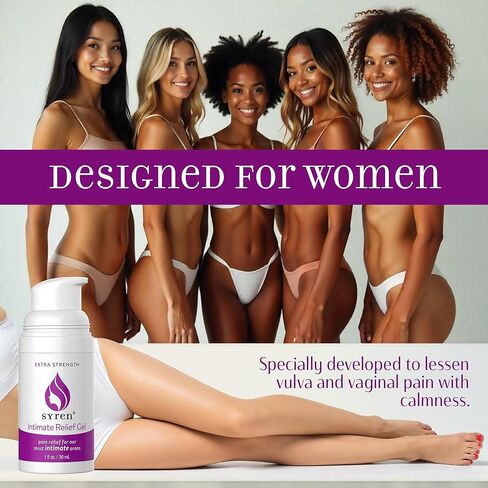جل سيرين لتخفيف المنطقة الحميمة مع 4% ليدوكائين للحساسية الخارجية، ألم الفرج، عسر الجماع، عدم الراحة المهبلية، الجفاف، دعم لطيف بعد الولادة وما بعد الإجراء، 1.0 أونصة، صنع في الولايات المتحدة الأمريكية in Kuwait