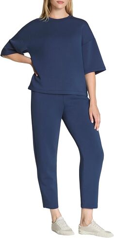 بنطال Spanx AirEssentials سليم مستقيم - طول الكاحل، بنطال صالة مريح - حماية UPF 50+ in Saudi Arabia