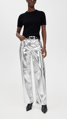 rag & bone Women's Logan Faux Leather Wide Leg Pants in Saudi Arabia