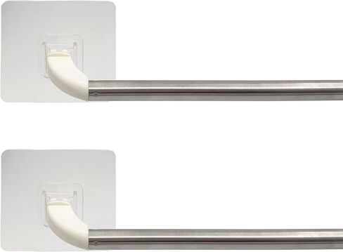 YYST Type D 16" - 35" Self Adhesive Curtain Rod Tension Petite cafe Cupboard Bar Sash Rod W 3.15″ Strong Self Adhesives (2) in Saudi Arabia
