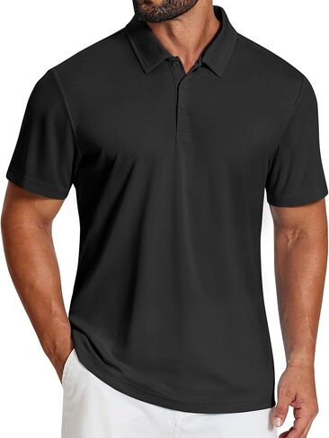 COOFANDY Mens Polo Shirts Short Sleeve Golf Shirt Moisture Wicking Quick Dry Collared Performance Polo Shirts for Men in Saudi Arabia