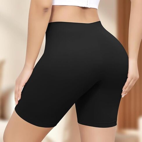 Shorts for Under Dress Women, Elastic Anti-Chafing Modal Short, Comfortable Breathable Slip Shorts, Black in Saudi Arabia