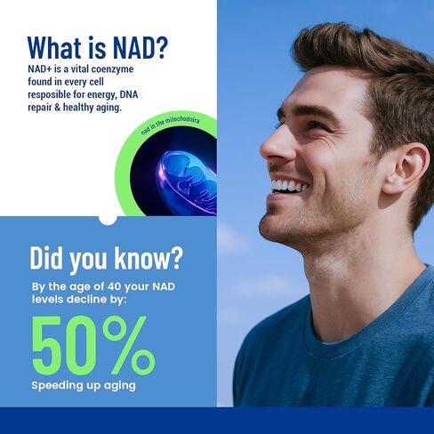 لصقات NAD+ للنساء والرجال المحتوية على النيكوتيناميد والريسفيراترول - 30 رقعة، تركيبة ممتازة ممتدة المفعول لمدة 8 ساعات، نباتية in Kuwait