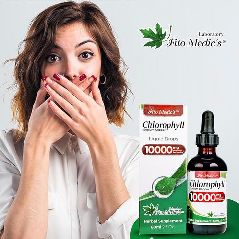 FITO MEDIC'S Lab | Liquid Chlorophyll | Chlorophyll Liquid Drops | 50 mg 200:1 Ratio Extract per Serving. in Saudi Arabia