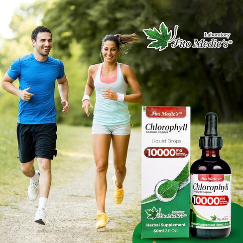 FITO MEDIC'S Lab | Liquid Chlorophyll | Chlorophyll Liquid Drops | 50 mg 200:1 Ratio Extract per Serving. in Saudi Arabia