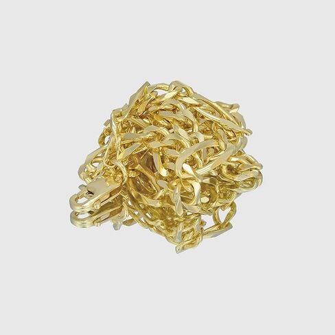 Solid 14K Yellow Gold Figaro Link Chain - Italian Real Gold 14k Solid Yellow Gold in Saudi Arabia