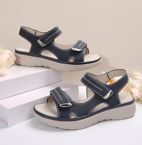 Women's Orthopedic Sport Sandals Summer Casual Sandals with Soft Cushion Foam Hook & Loop Orthopedic Slide Arch Support Comfortable Walking Shoes Wide Fit Dressy Athletic Travel in Saudi Arabia