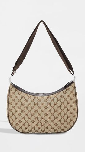Gucci Women's Pre-Loved Brown Canvas Round Messenger Bag, Brown, One Size in Saudi Arabia