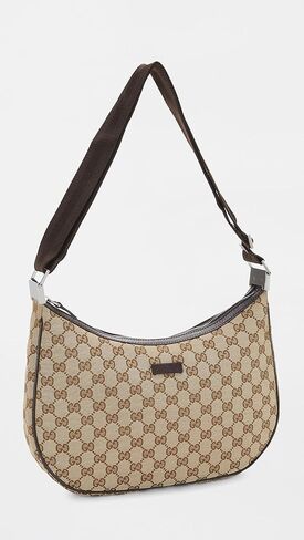 Gucci Women's Pre-Loved Brown Canvas Round Messenger Bag, Brown, One Size in Saudi Arabia