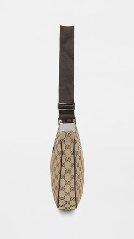 Gucci Women's Pre-Loved Brown Canvas Round Messenger Bag, Brown, One Size in Saudi Arabia