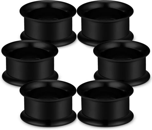 Cisyozi 12G-50mm Double Flared Gauges for Ears 316L Surgical Steel Internally Threaded Tunnels Plugs Earrings Hollow Ear Gauges Piercing for Women Men Silver Black Gold in Saudi Arabia