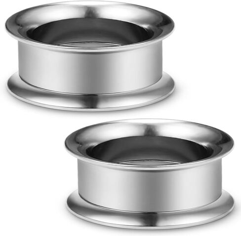 Cisyozi 12G-50mm Double Flared Gauges for Ears 316L Surgical Steel Internally Threaded Tunnels Plugs Earrings Hollow Ear Gauges Piercing for Women Men Silver Black Gold in Saudi Arabia