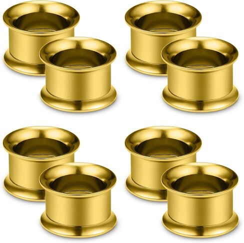 Cisyozi 12G-50mm Double Flared Gauges for Ears 316L Surgical Steel Internally Threaded Tunnels Plugs Earrings Hollow Ear Gauges Piercing for Women Men Silver Black Gold in Saudi Arabia