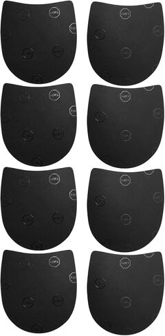 4 أزواج من استبدال كعب الحذاء، طقم إصلاح الكعب المطاطي، بسُمك 6-7 مم، للأحذية الطويلة والأحذية الرسمية، حل صيانة الأحذية بنفسك، متين وسهل التركيب in Kuwait