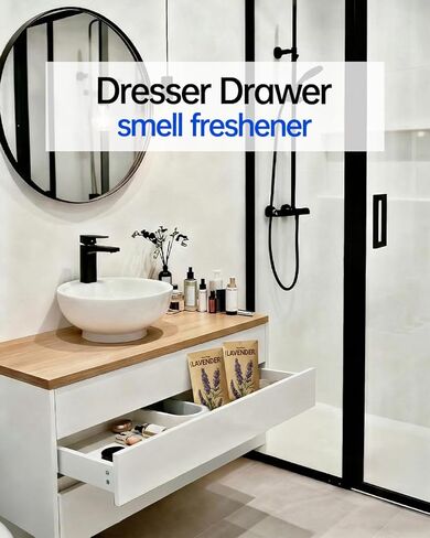 12 عبوة من أكياس اللافندر المجففة المعطرة للخزانة والأدراج، مزيل الروائح الكريهة للهواء الراكد، معطرات هواء ورقية معلقة طويلة الأمد ومزيل رائحة الملابس in Kuwait