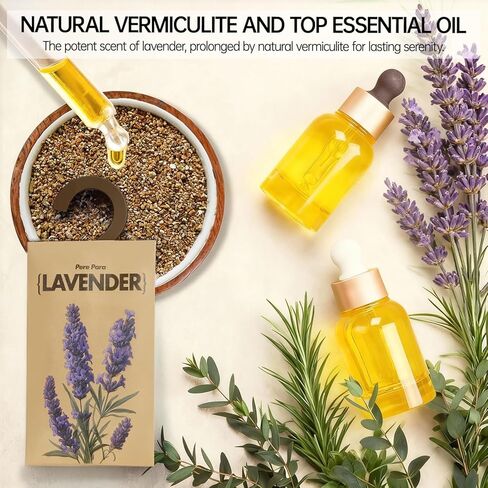 12 عبوة من أكياس اللافندر المجففة المعطرة للخزانة والأدراج، مزيل الروائح الكريهة للهواء الراكد، معطرات هواء ورقية معلقة طويلة الأمد ومزيل رائحة الملابس in Kuwait