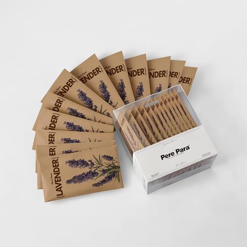 12 عبوة من أكياس اللافندر المجففة المعطرة للخزانة والأدراج، مزيل الروائح الكريهة للهواء الراكد، معطرات هواء ورقية معلقة طويلة الأمد ومزيل رائحة الملابس in Kuwait