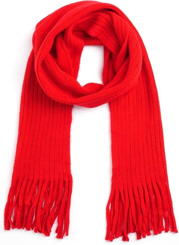 Knitted Tassel Scarf Kids Toddler Scarves Neck Warmer Fashion Solid Wrap Shawl for Winter Boy Girl in Saudi Arabia