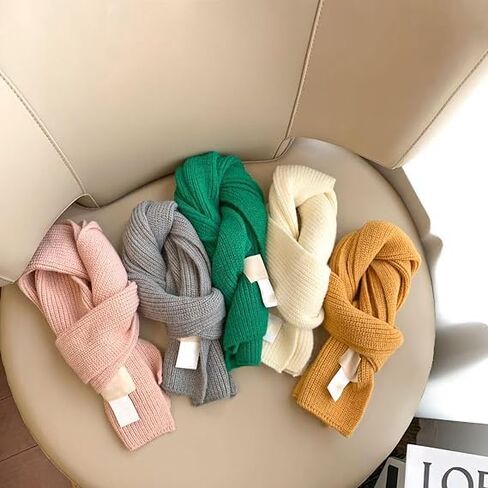 Kids Toddler Winter Warm Scarves - Outdoor Soft Knit Neck Warmer for Cold Weather in Saudi Arabia