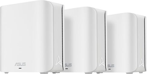 Asus Zenwifi BD5 Dual-Band WiFi 7 Mesh ، 5000 Mbps ، 6800 قدم مربع (3pk) ، موانئ 2.5 جرام مزدوجة ، ضوابط أمان وأبوين ، Smart Home Master Ssids in Saudi Arabia