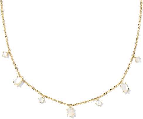 قلادة Kendra Scott للنساء من Cailin Delicate Strand باللون الذهبي والعاجي واللؤلؤ مقاس واحد، in Saudi Arabia