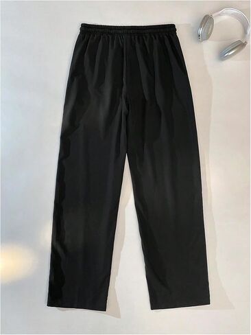 OYOANGLE Men's Star Graphic Track Pants Drawstring Waist Straight Leg Sweatpants Y2K Parachute Trousers in Saudi Arabia