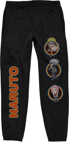 بنطال الركض باللون الأسود للرجال من Bioworld Naruto Shippuden Character Coin Stack in Saudi Arabia
