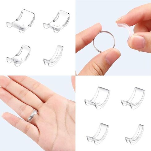 Ring Size Adjuster for Loose Rings - Invisible Adjustable Insert & Spiral Guards (12-Pack) - 2 Styles to Securely Fit Any Ring in Saudi Arabia